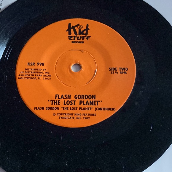 VINTAGE 1982 READ ALONG BOOK RECORD RPM 33 With Flash gordon in the Lost Planet. - Picture 4 of 10